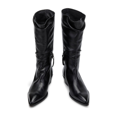 LILY 04 - stivale pelle NERO