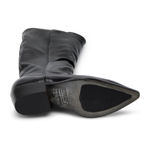LILY 04 - stivale pelle NERO