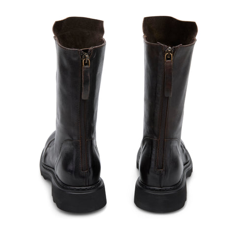 LIVIA 04 - ankle boots leather DARK BROWN