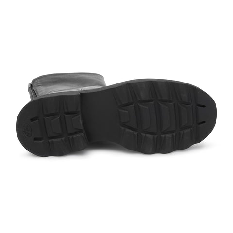 LIVIA 05 - stivaletto pelle NERO