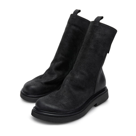 MIRTA 12 - stivaletto pelle NERO
