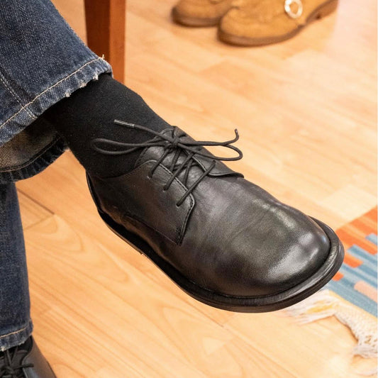 NIKLA 01 - scarpe in pelle NERE