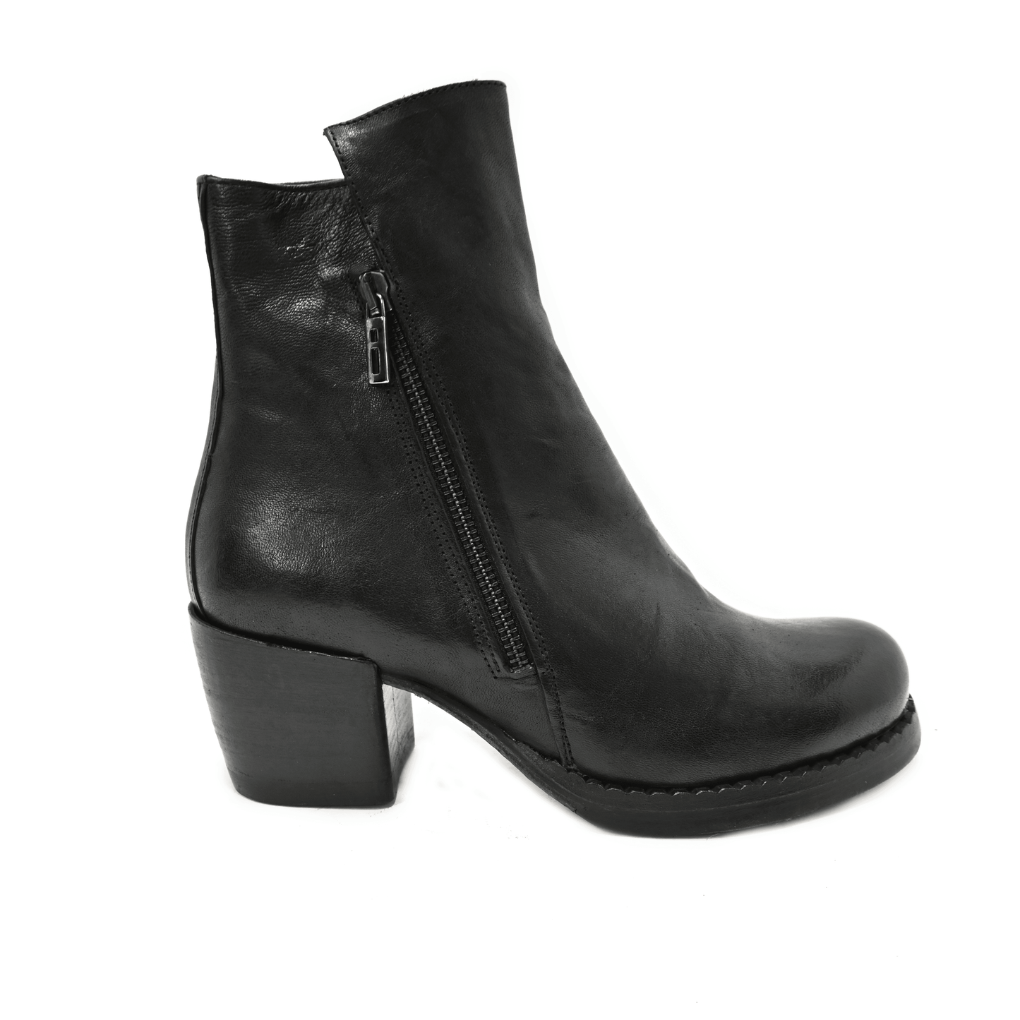 ROBERTA 01- Modern Boots MID TEXAS BLACK - History541