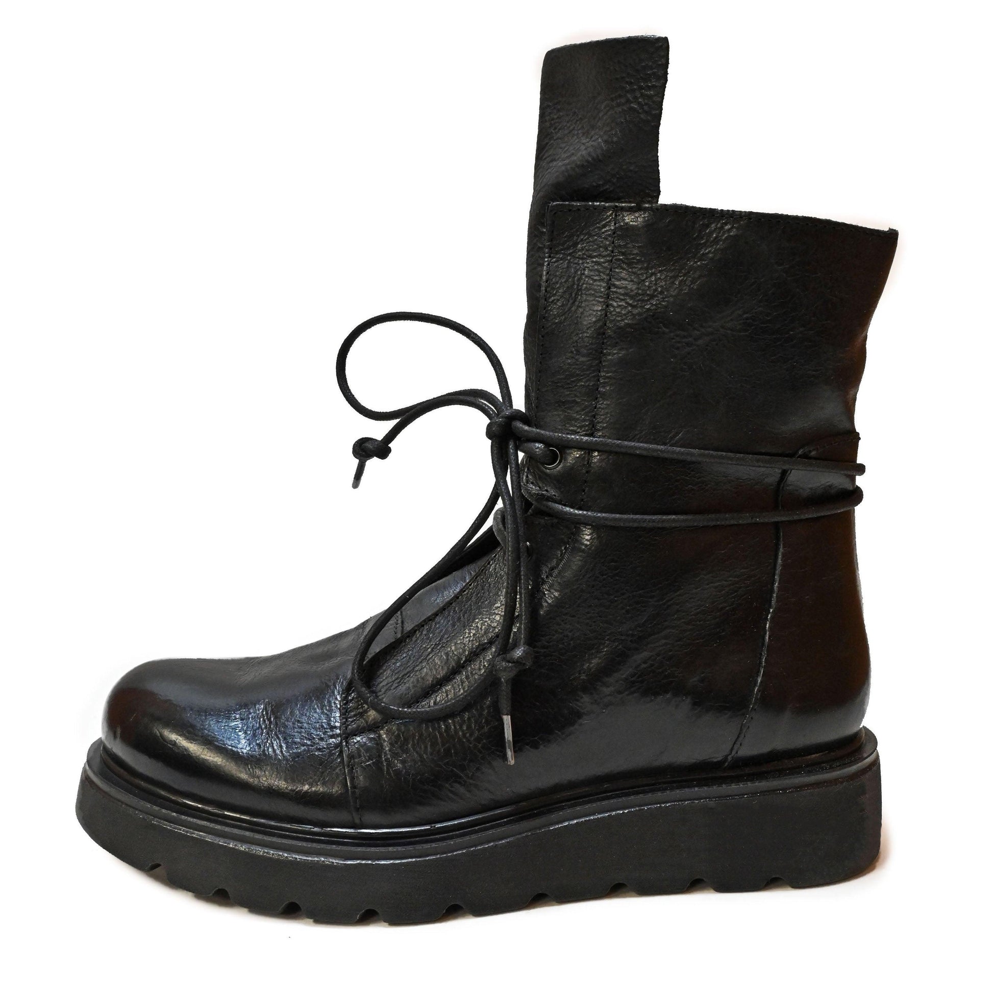 RICH 04 - amphibian ankle boots leather BLACK - History541
