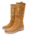 ALEX 02 EMBROIDERED - Horse Boots Mid Suede BRIAR - History541