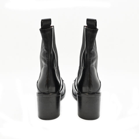 SQUARE 03 - woman ankle-boots leather BLACK - History541