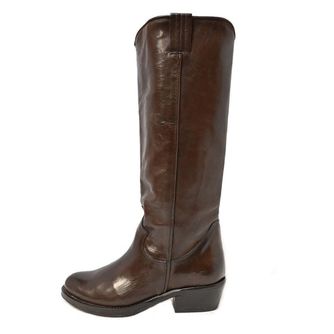 DOOR 02 - woman boots leather MOKA - History541