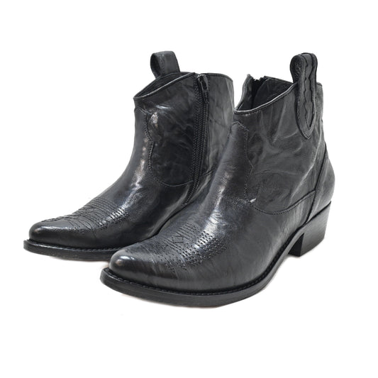 K2/01 - TEXAS ANKLE BOOT - leather BLACK - History541