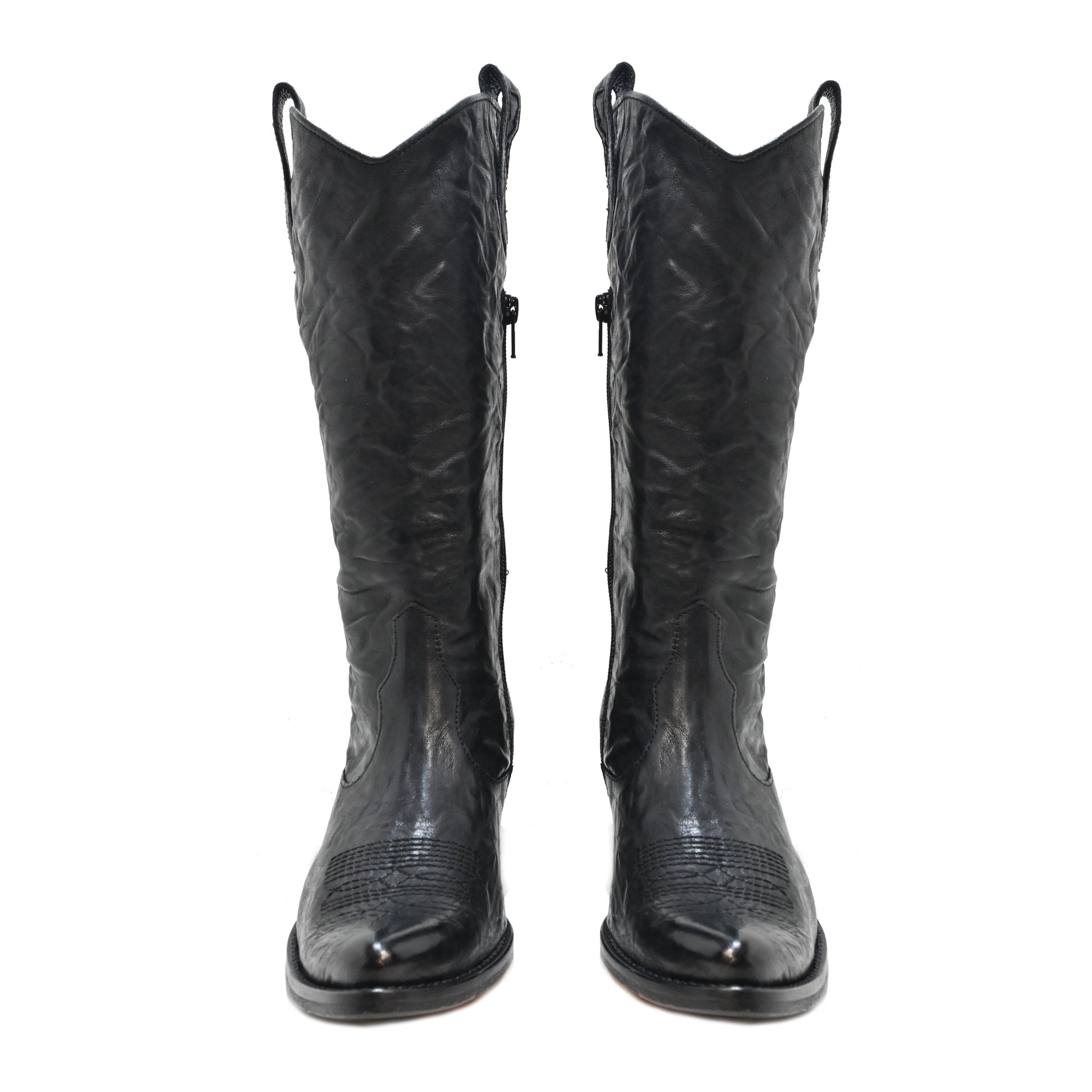 K2/12 - TEXAS BOOT - leather BLACK - History541