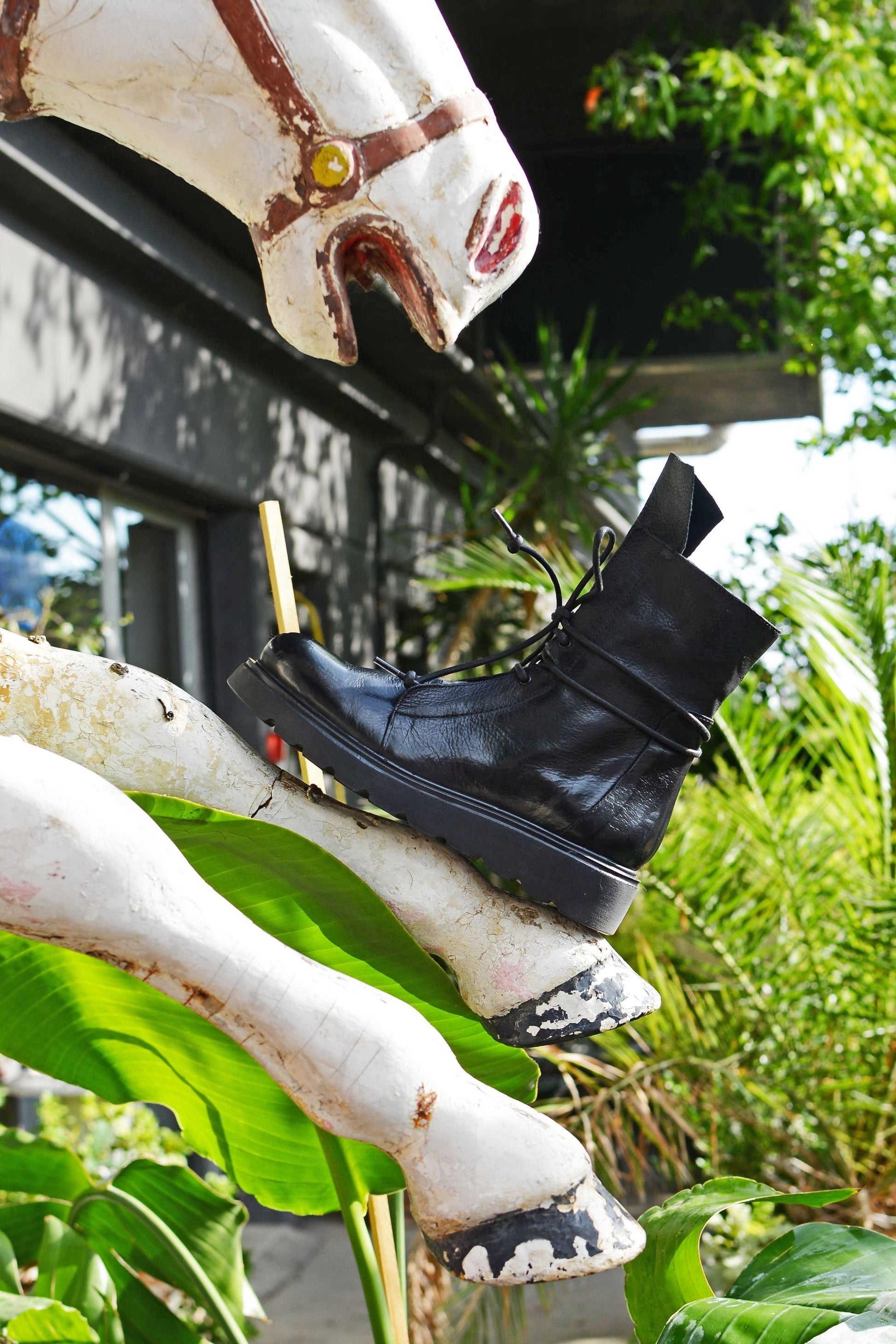 RICH 04 - amphibian ankle boots leather BLACK - History541