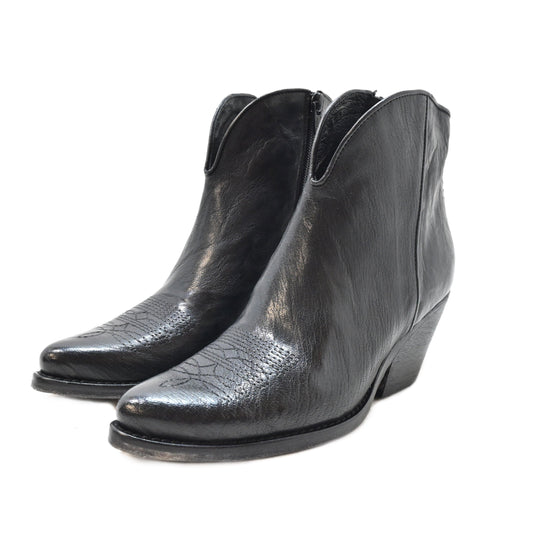 INDIA 07 - texas mid boot leather BLACK - History541